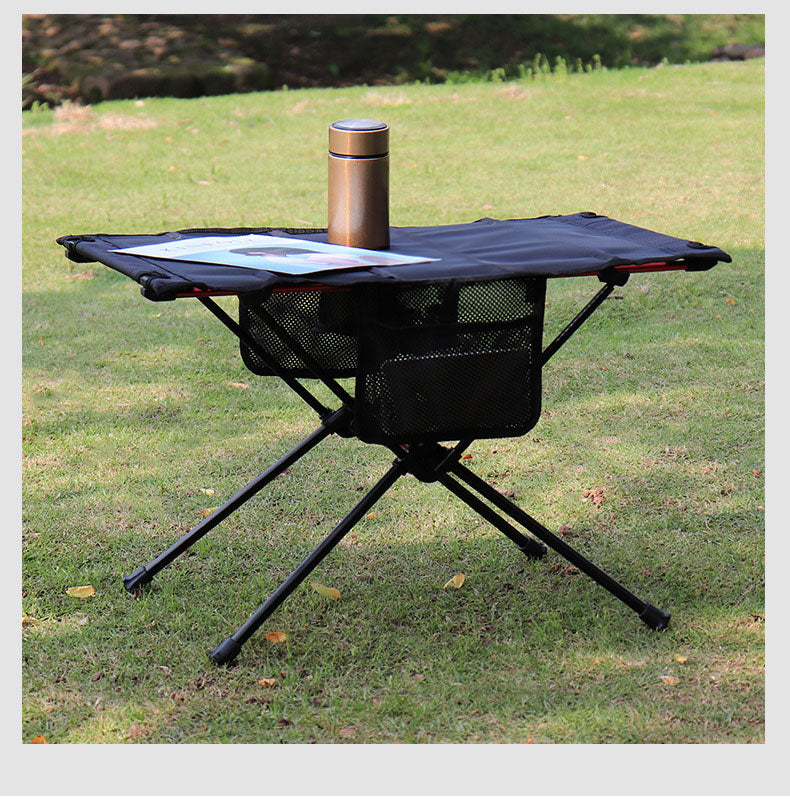 Ultra Light Folding Table Outdoor Camping Camping Car Portable Barbecue Picnic Cup Hole Mobile Phone Bag Small Table