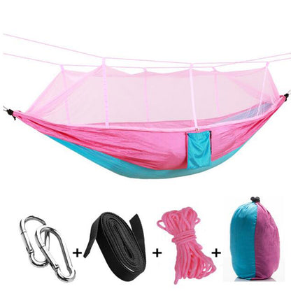 Ultralight Outdoor Camping Hunting Mosquito Net Parachute Hammock 2 Person Flyknit Hamaca Garden Hamak Hanging Bed Leisure Hamac