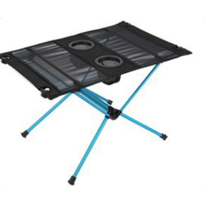 Ultra Light Folding Table Outdoor Camping Camping Car Portable Barbecue Picnic Cup Hole Mobile Phone Bag Small Table