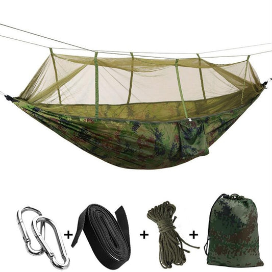 Ultralight Outdoor Camping Hunting Mosquito Net Parachute Hammock 2 Person Flyknit Hamaca Garden Hamak Hanging Bed Leisure Hamac